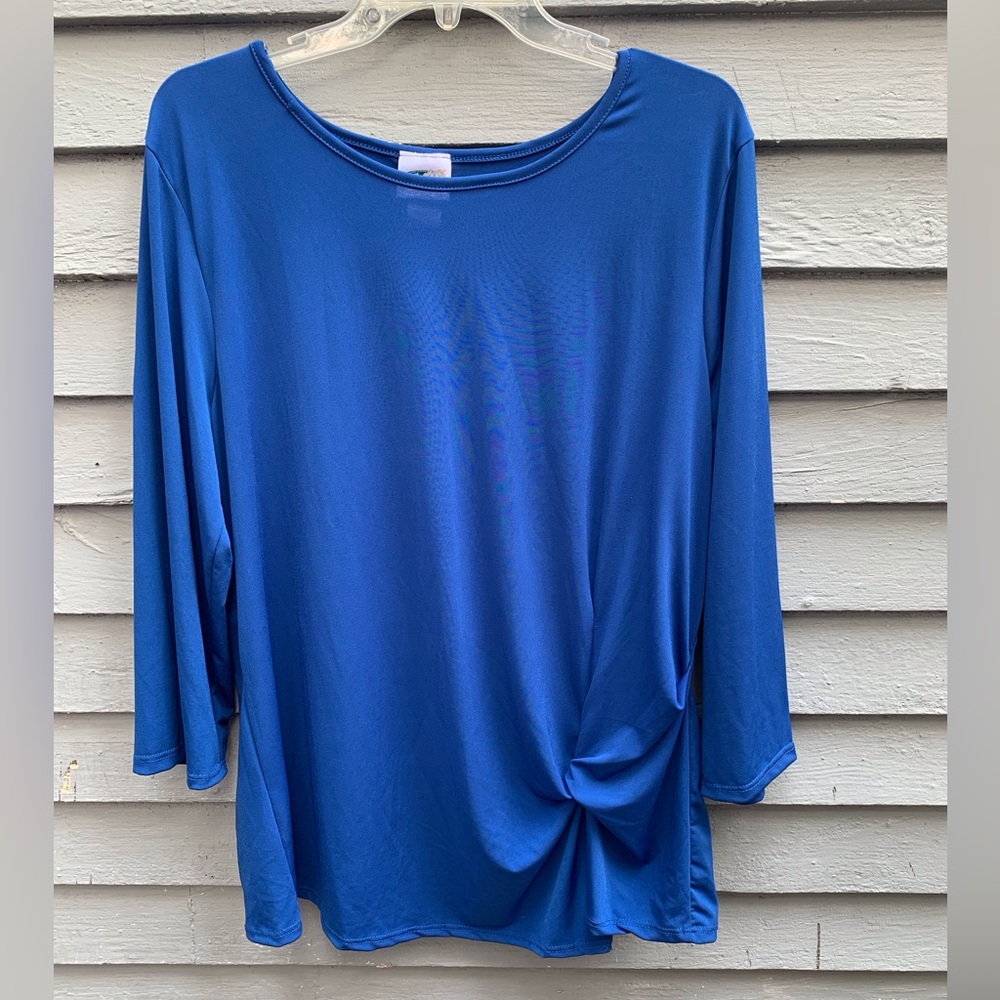 Casual Dress 3/4 Length Sleeve Top by Collections Etc.  Size XL.